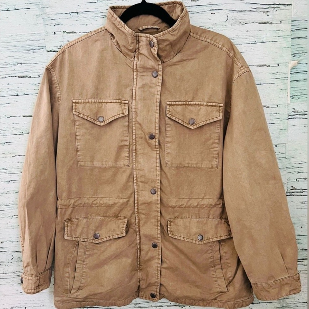 Levi's Beige Jacket with Logo Patch